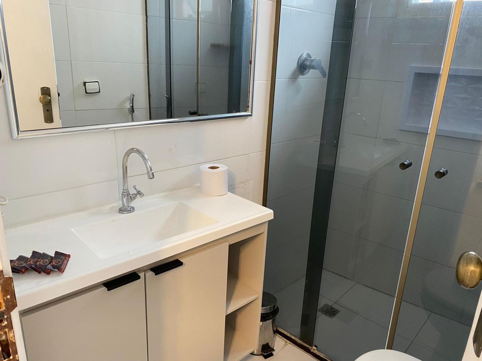 サントス Atlantico Flat Gonzagaアパートホテル エクステリア 写真