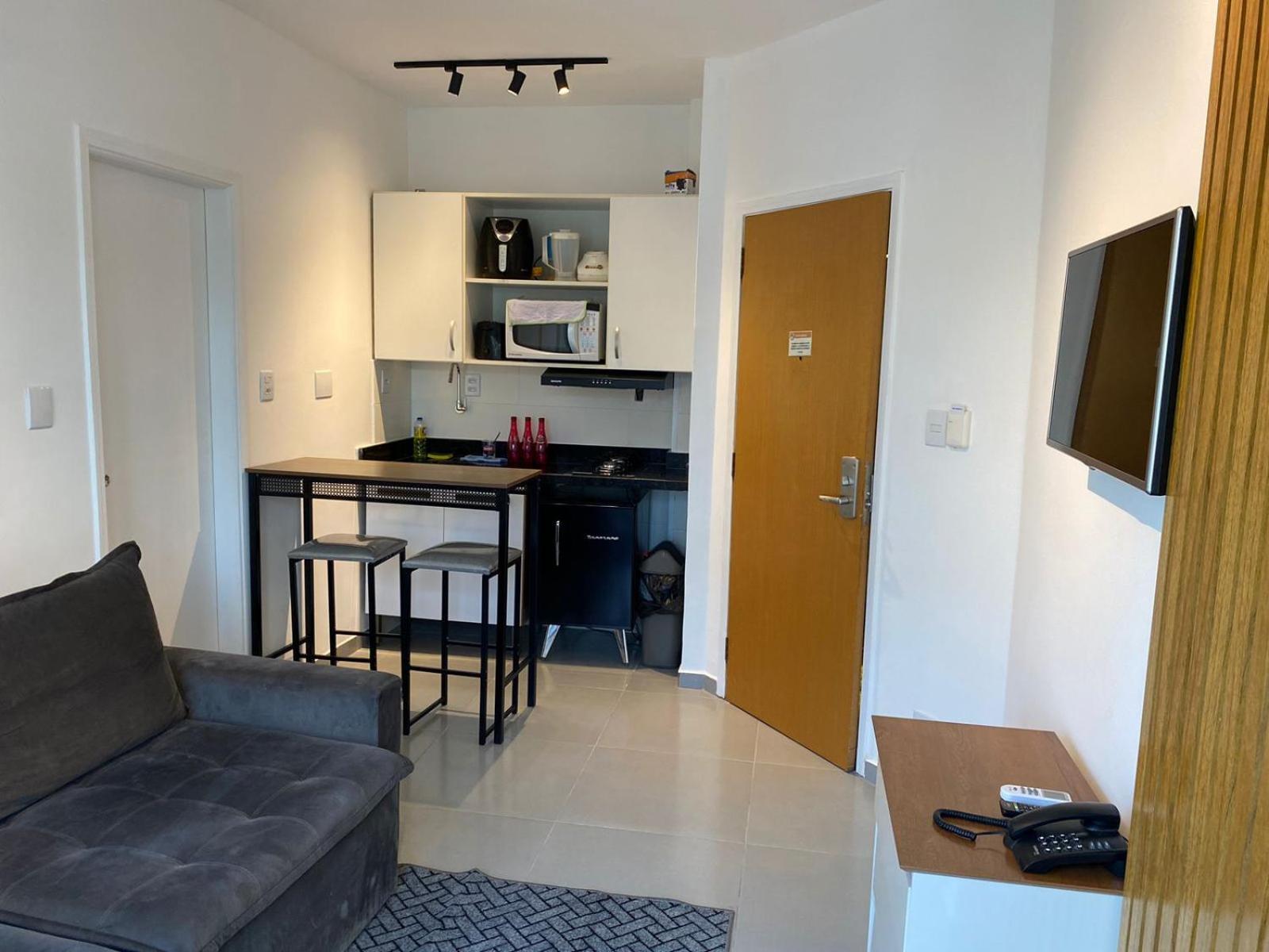サントス Atlantico Flat Gonzagaアパートホテル エクステリア 写真