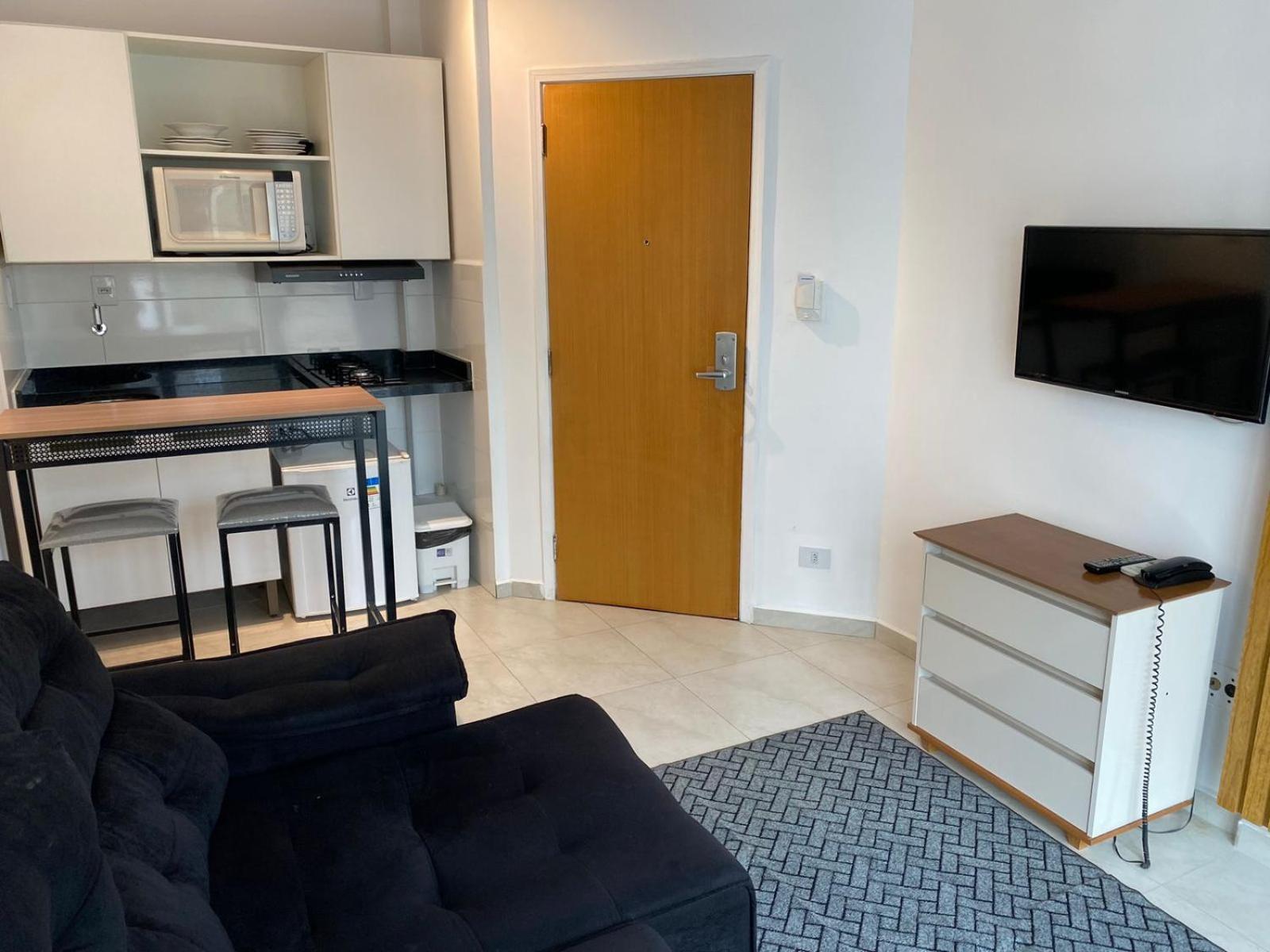 サントス Atlantico Flat Gonzagaアパートホテル エクステリア 写真